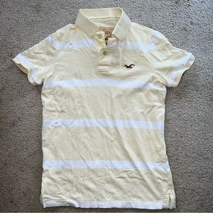 Boys small Hollister polo shirt- small stains on back (pictured)